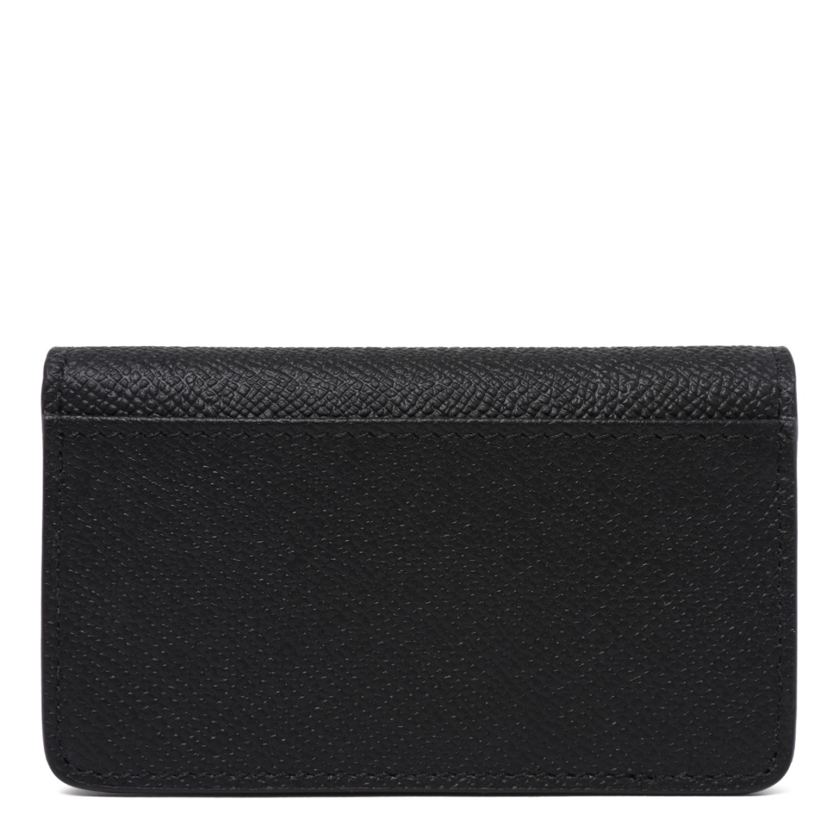 Maison Margiela Black Grained Leather Wallet.