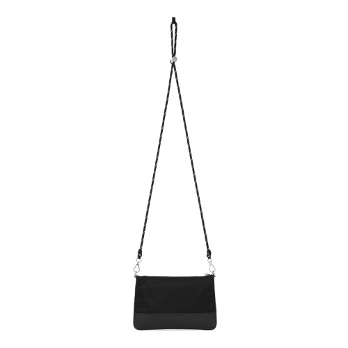 Prada Black Saffiano Leather Crossbody Pouch. 2