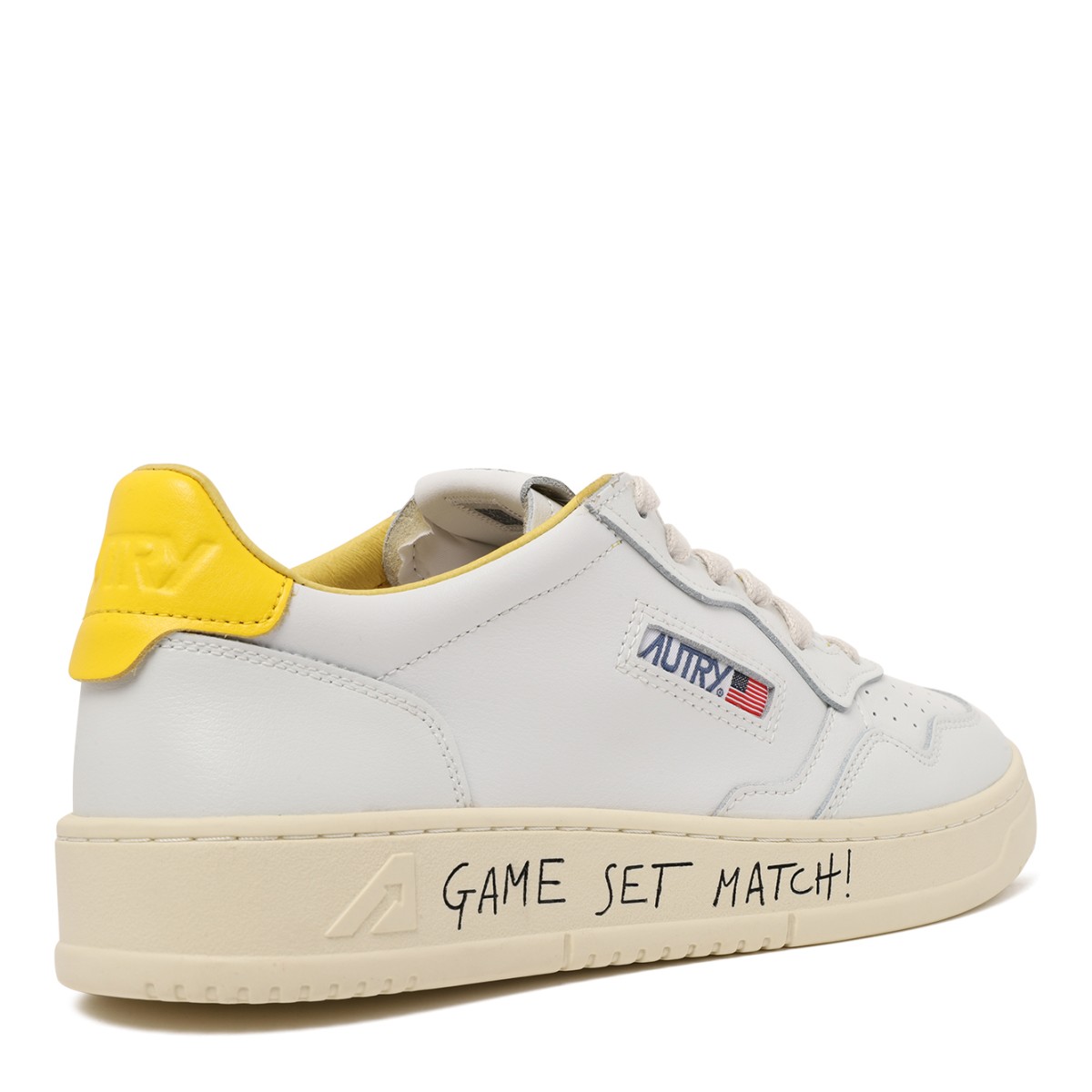 Autry Game Set Match White Leather Sneakers.