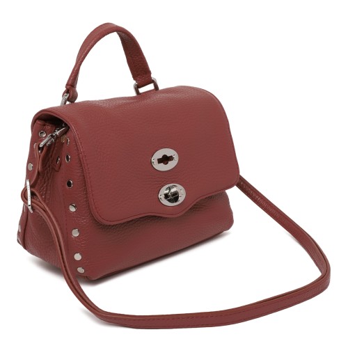 Zanellato Postina Brown Leather Top Handle Bag.
