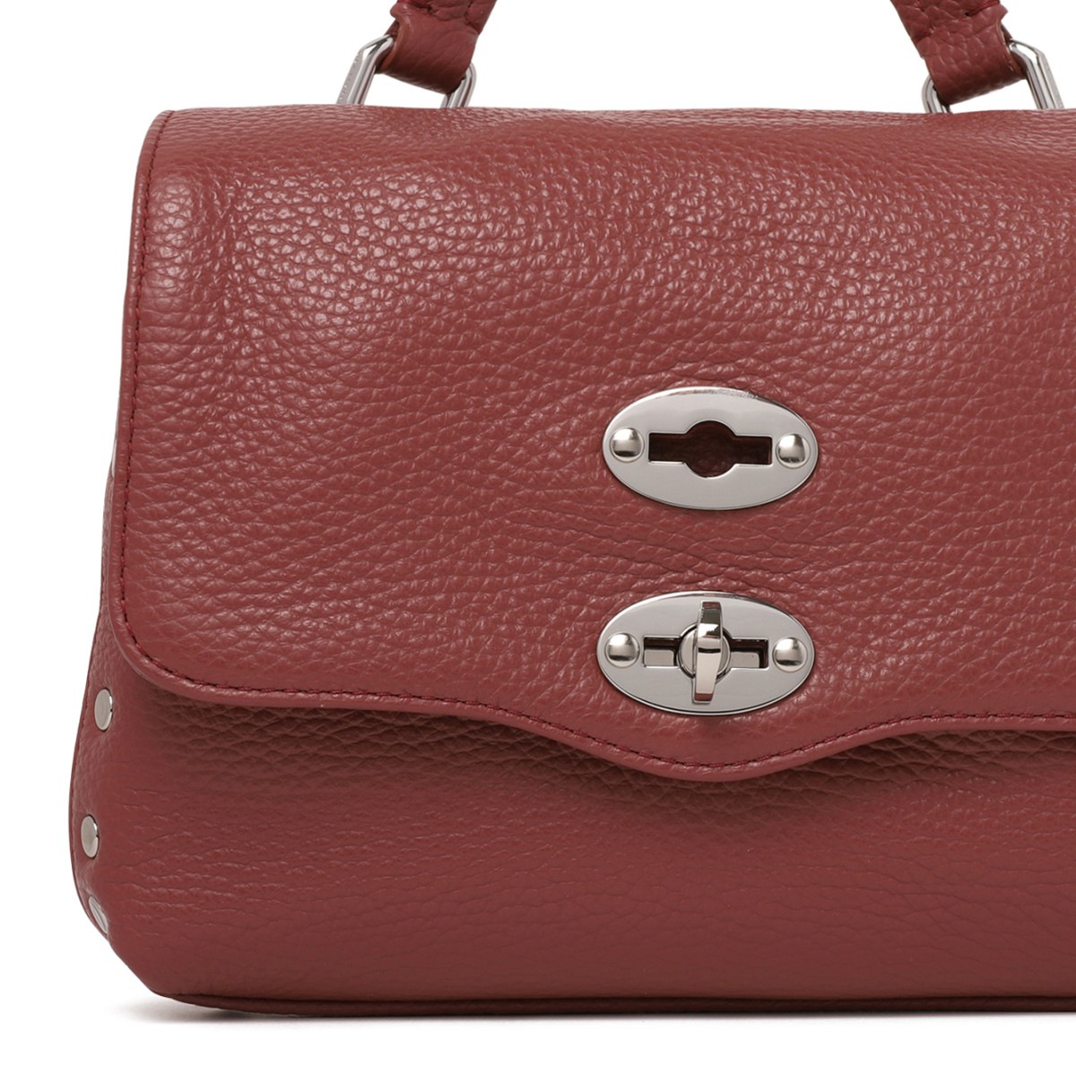 Zanellato Postina Brown Leather Top Handle Bag.