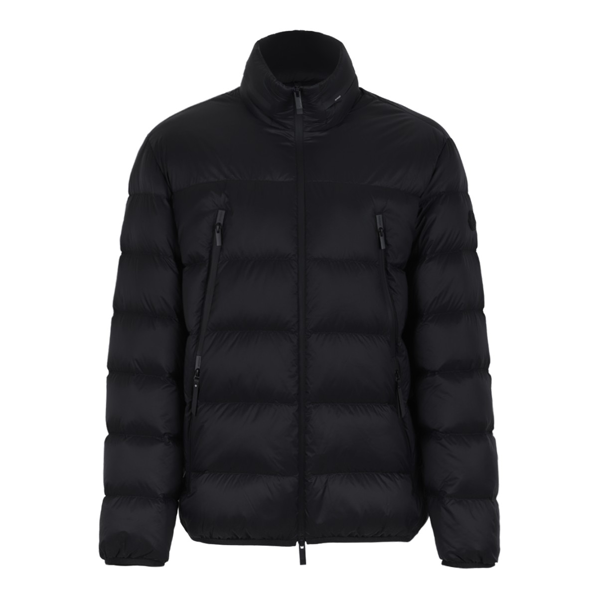 Moncler Black Quilted Down Jacket.