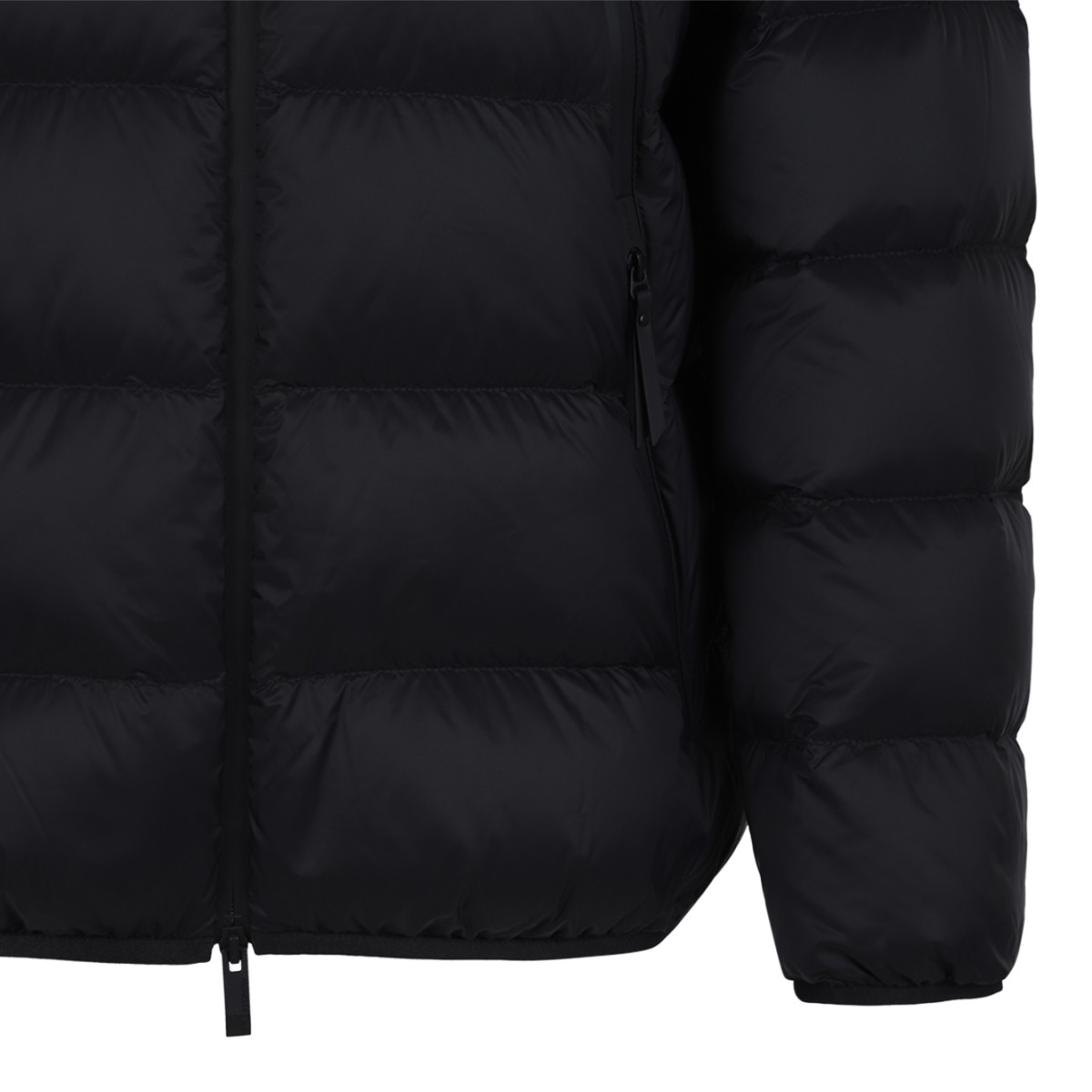 Moncler Black Quilted Down Jacket.