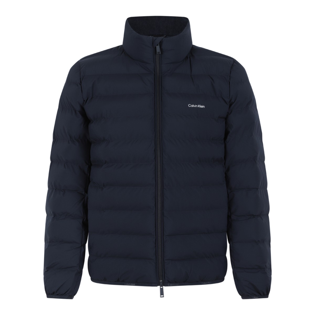 Calvin Klein Navy Quilted Down Jacket.