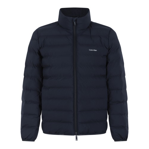 Calvin Klein Navy Quilted Down Jacket.
