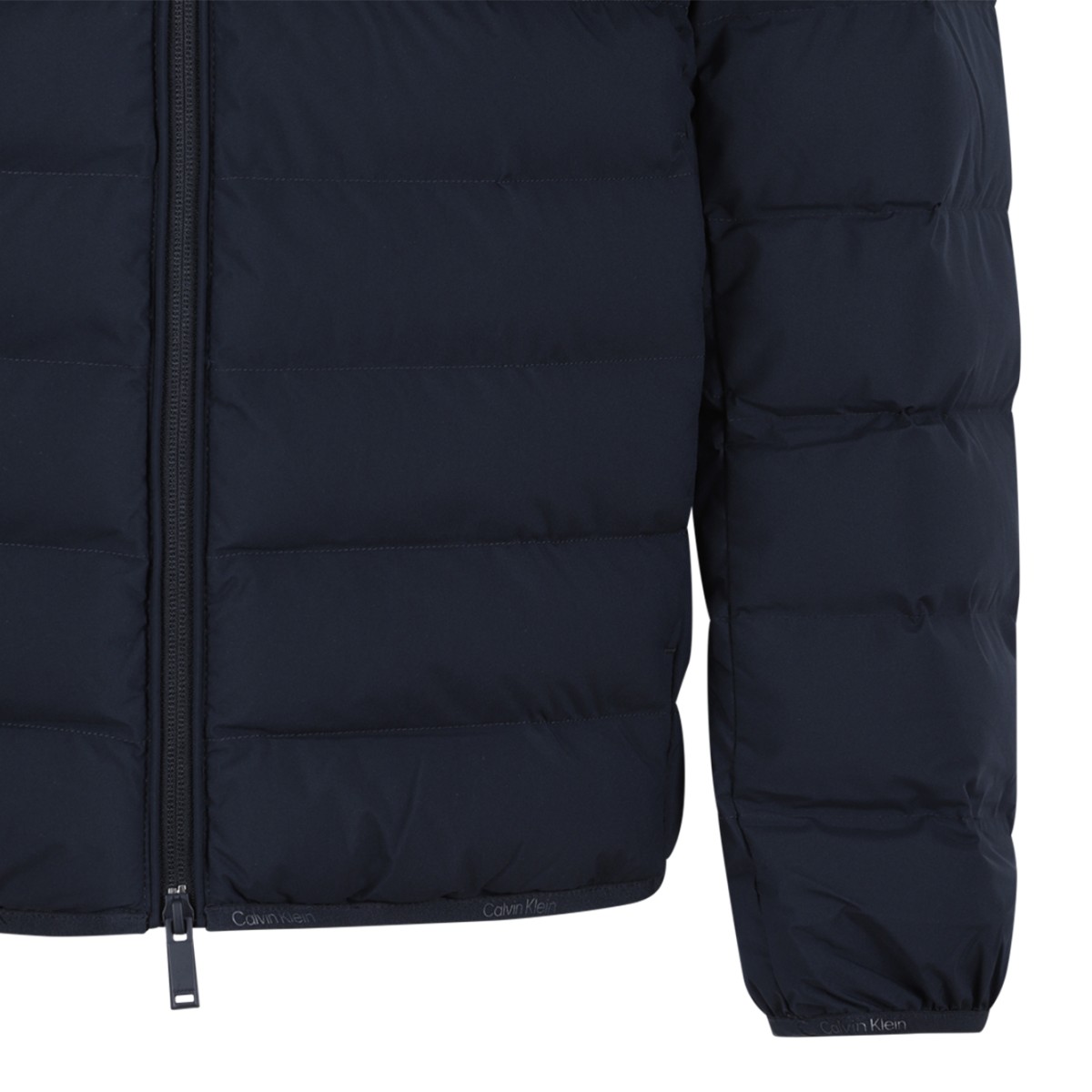 Calvin Klein Navy Quilted Down Jacket.