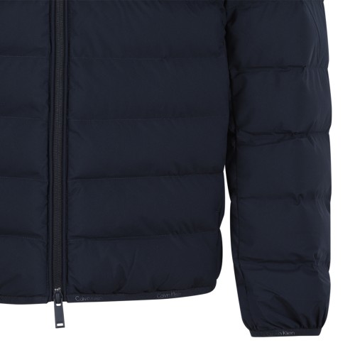 Calvin Klein Navy Quilted Down Jacket.