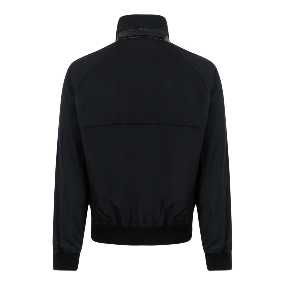 Tom Ford Black Technical Bomber Jacket.