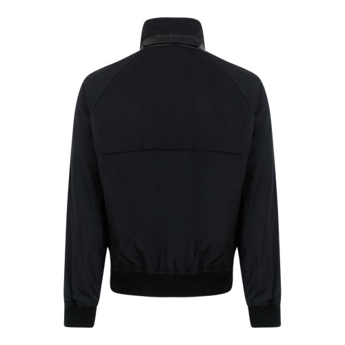 Tom Ford Black Technical Bomber Jacket.