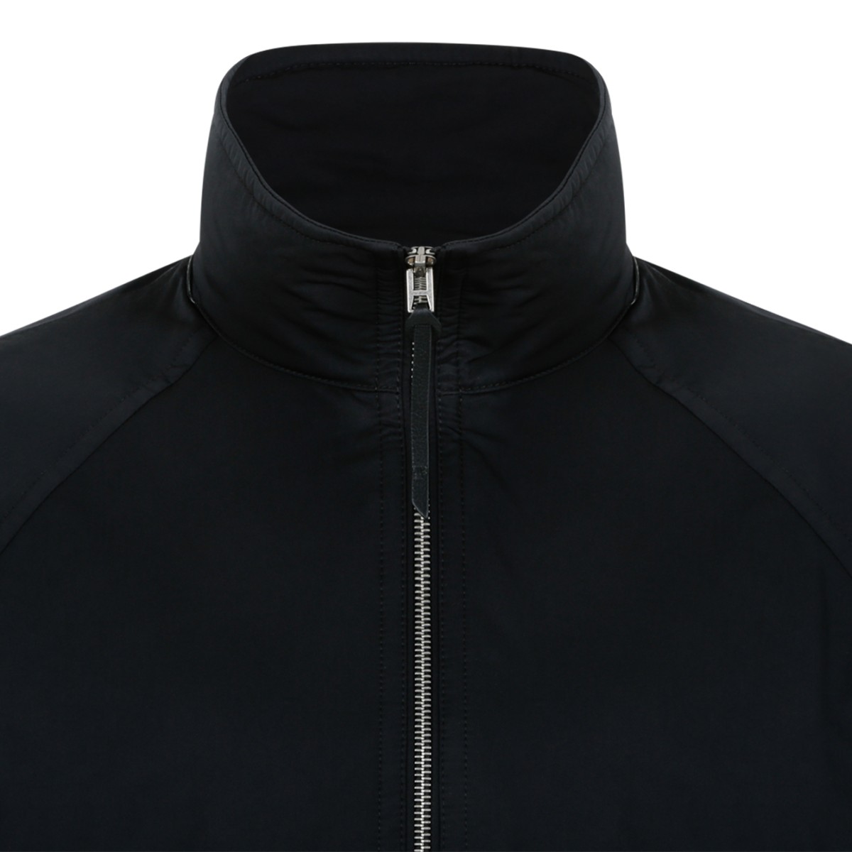 Tom Ford Black Technical Bomber Jacket.