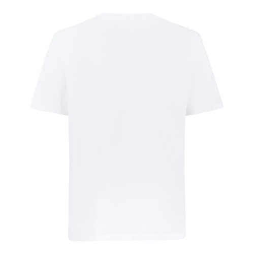 Balmain White Logo Cotton T-Shirt. 2