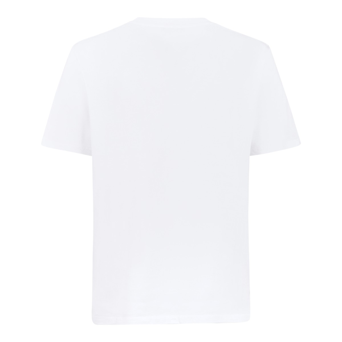 Balmain White Logo Cotton T-Shirt.