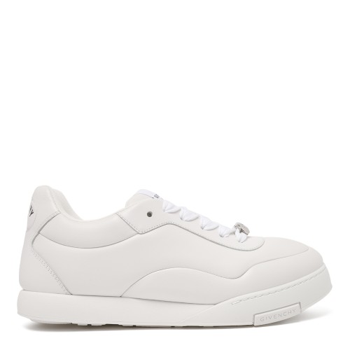 Givenchy White Leather Low-Top Sneakers.