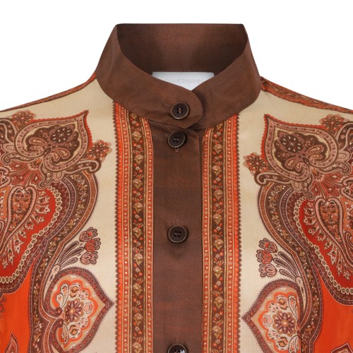 Zimmermann Paisley Print Silk Shirt.