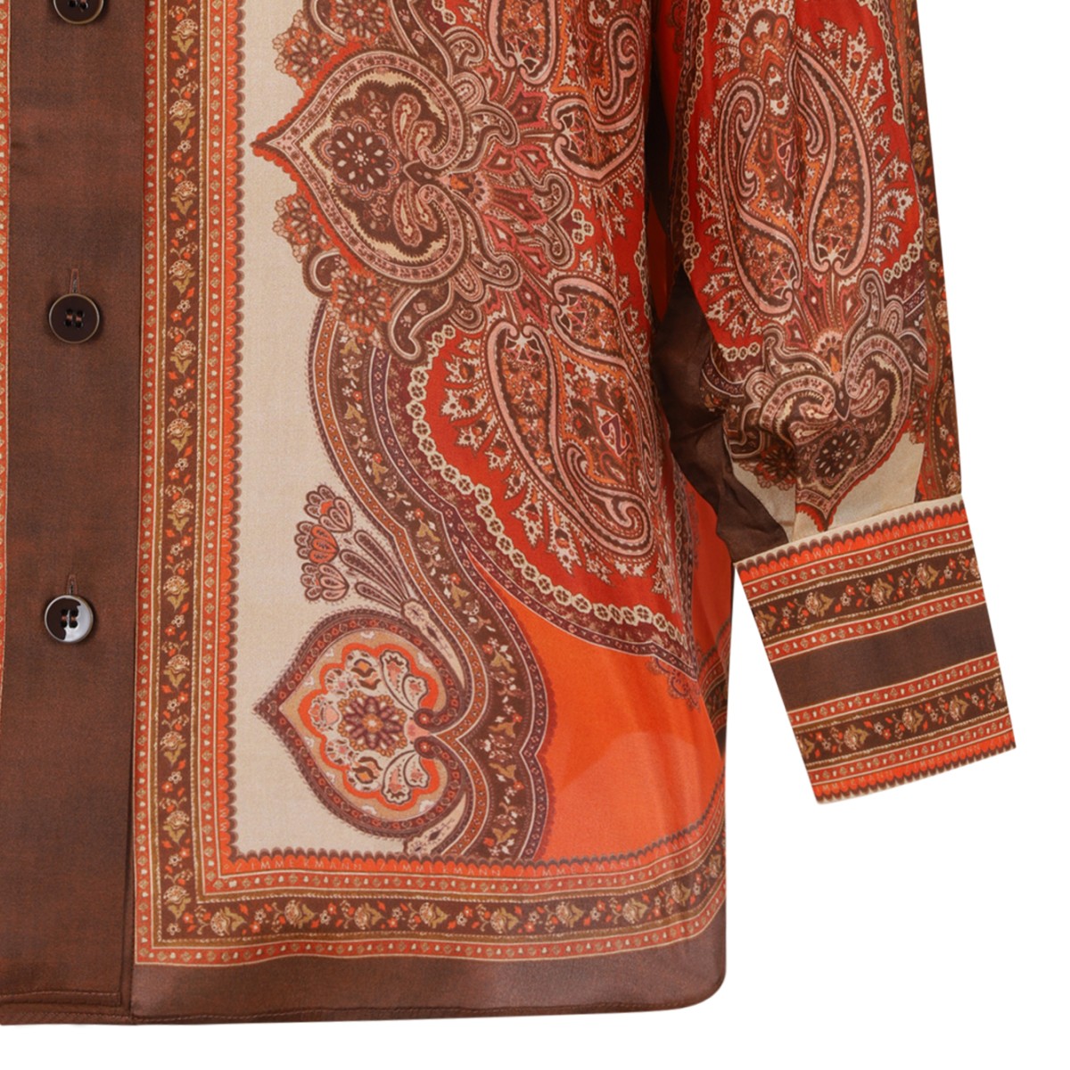 Zimmermann Paisley Print Silk Shirt.