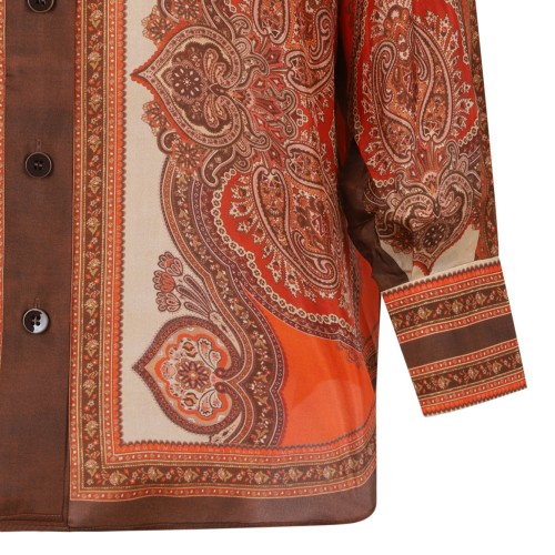 Zimmermann Paisley Print Silk Shirt.