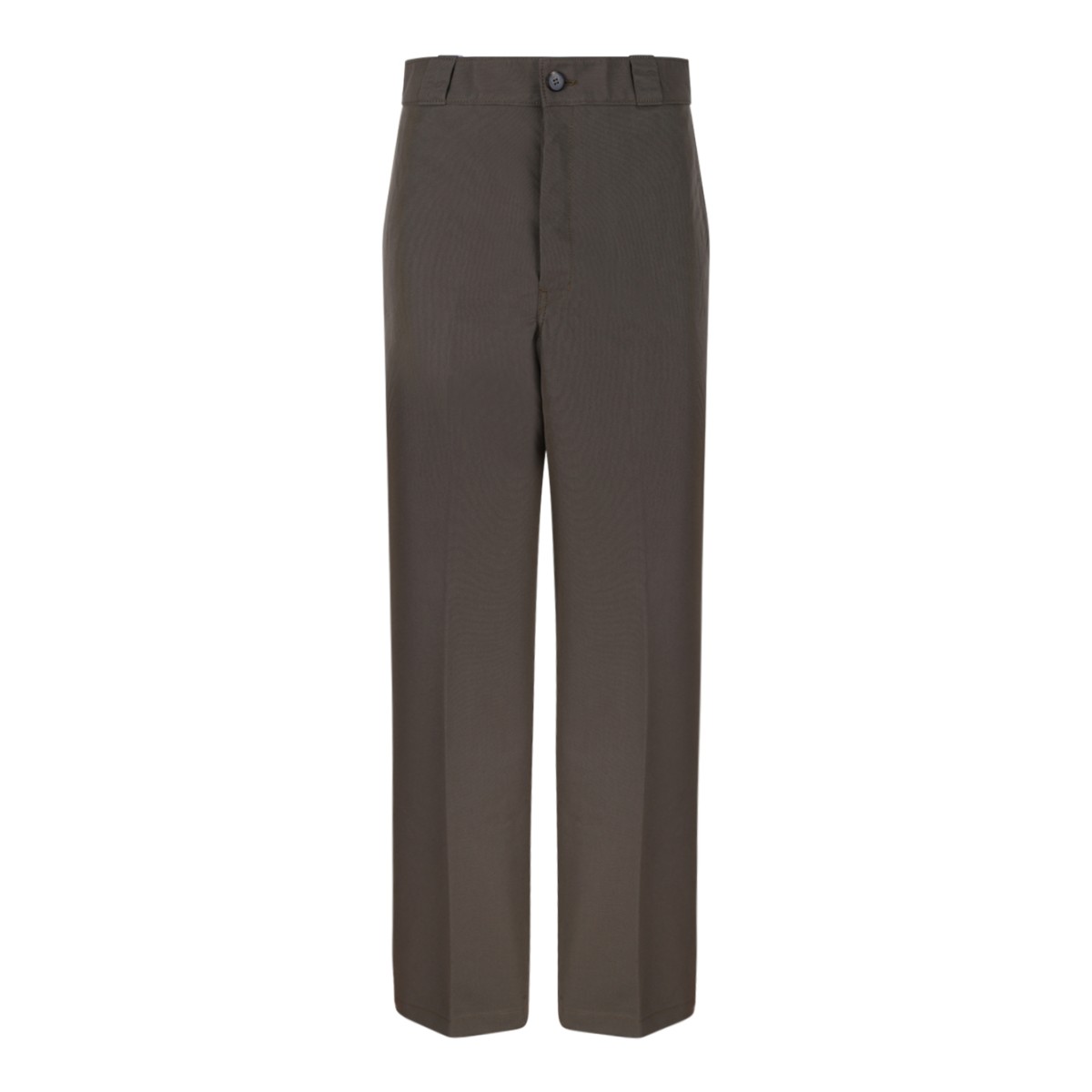 Prada Brown Tailored Wool Trousers.