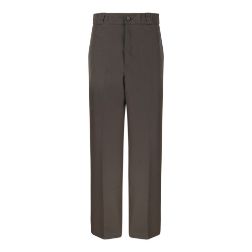 Prada Brown Tailored Wool Trousers.