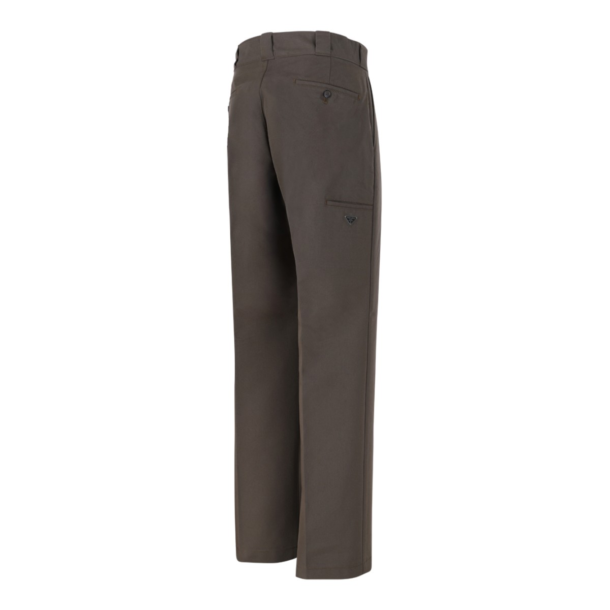 Prada Brown Tailored Wool Trousers.