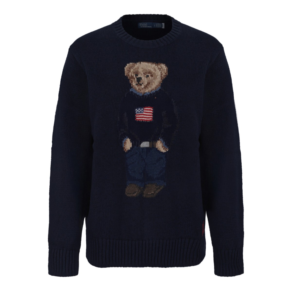 Polo Ralph Lauren Navy Polo Bear Wool Sweater.
