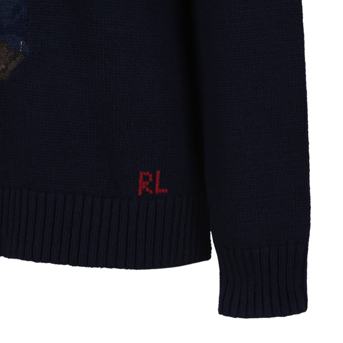 Polo Ralph Lauren Navy Polo Bear Wool Sweater.