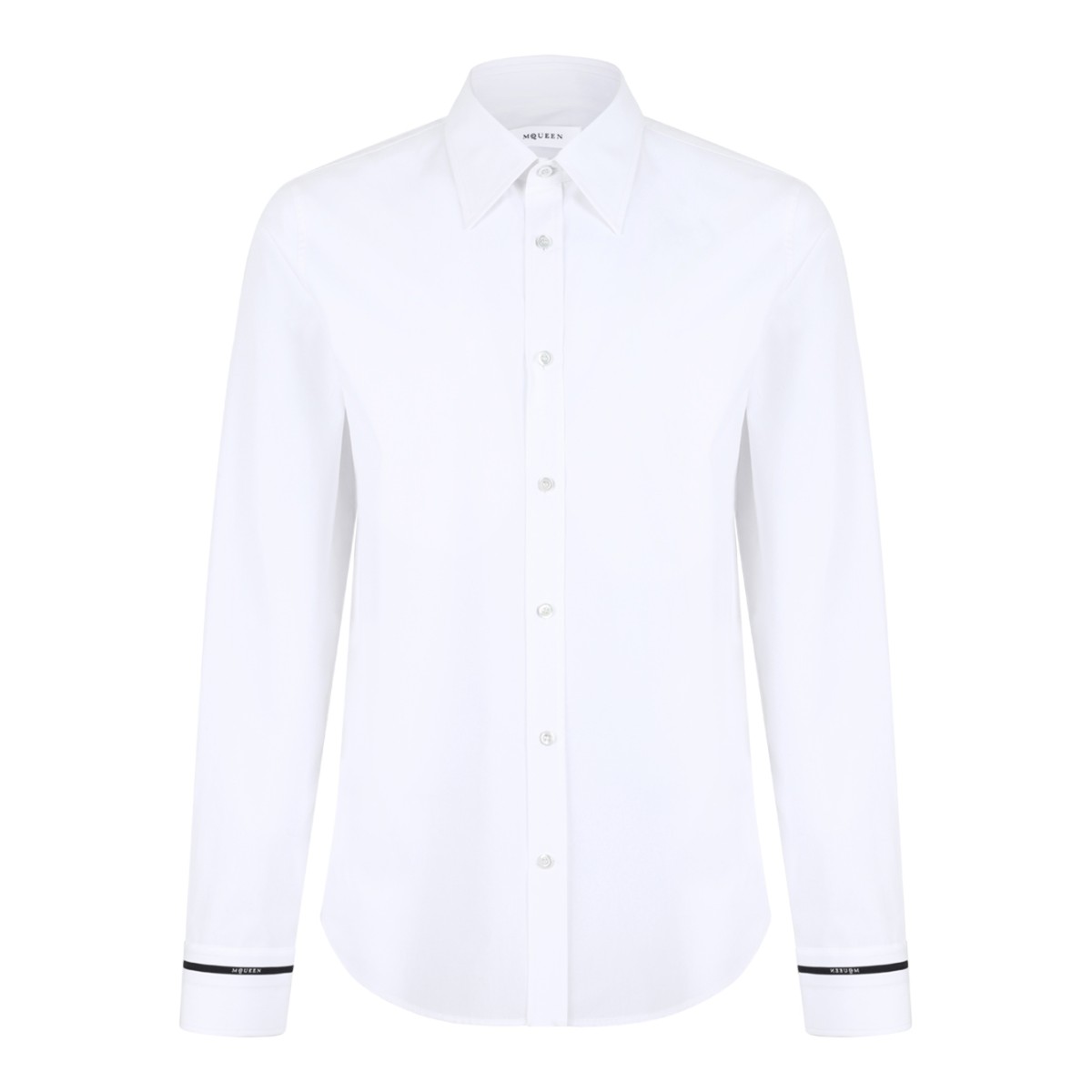 Alexander McQueen White Cotton Tailored Shirt.