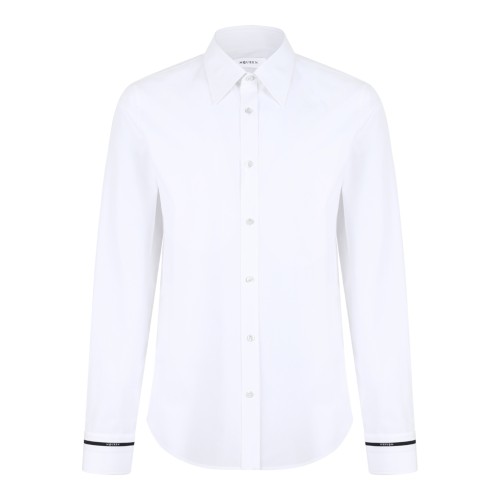 Alexander McQueen White Cotton Tailored Shirt.