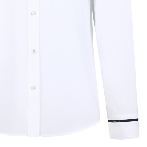 Alexander McQueen White Cotton Tailored Shirt.