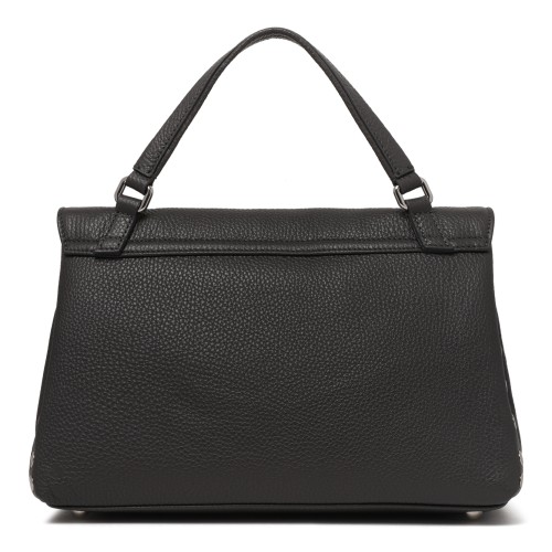 Zanellato Postina Black Leather Top Handle Bag.