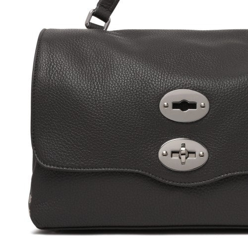 Zanellato Postina Black Leather Top Handle Bag.