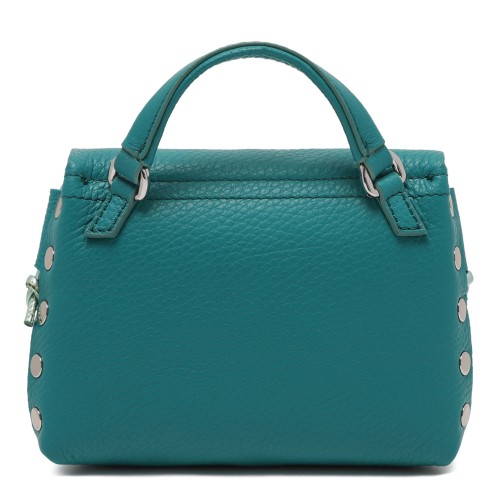 Zanellato Postina Turquoise Leather Top Handle Bag. 2