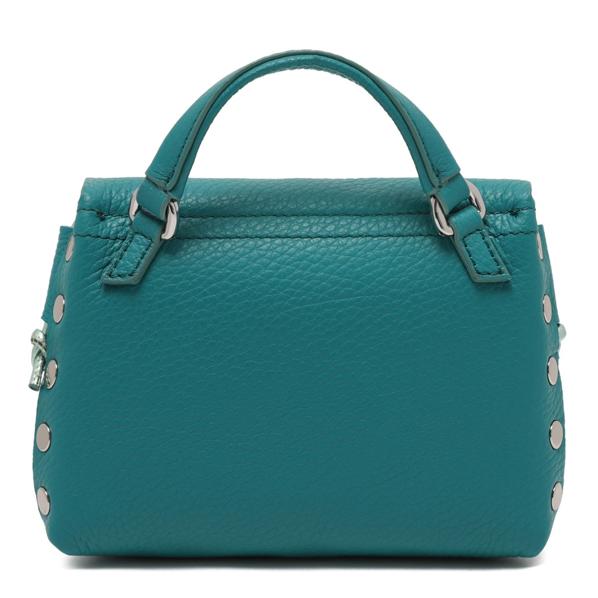 Zanellato Postina Turquoise Leather Top Handle Bag.