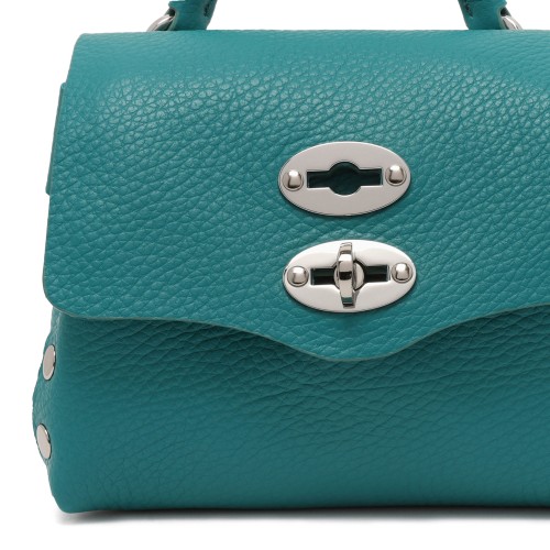 Zanellato Postina Turquoise Leather Top Handle Bag.