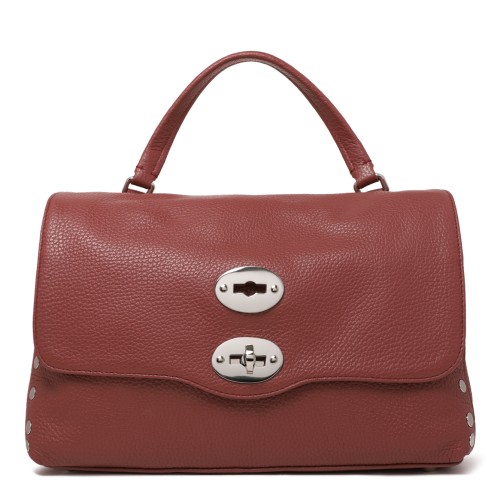 Zanellato Postina Brown Leather Top Handle Bag.