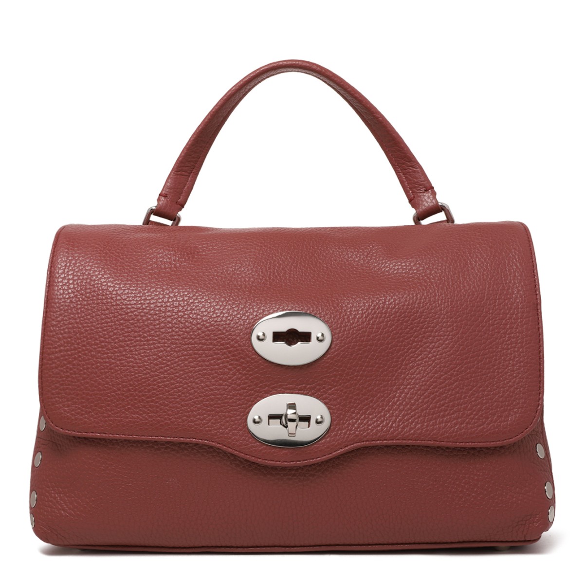 Zanellato Postina Brown Leather Top Handle Bag.
