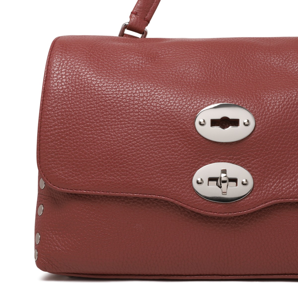 Zanellato Postina Brown Leather Top Handle Bag.