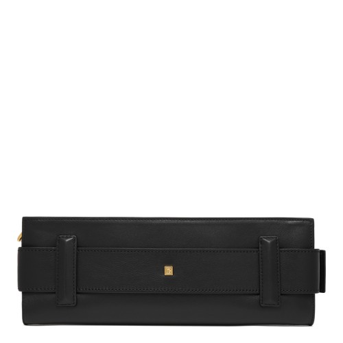 Balmain Black Leather Belt with Gold-Tone Buckle. 2
