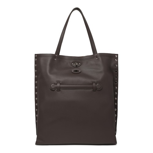 Zanellato Black Leather Tote Bag.