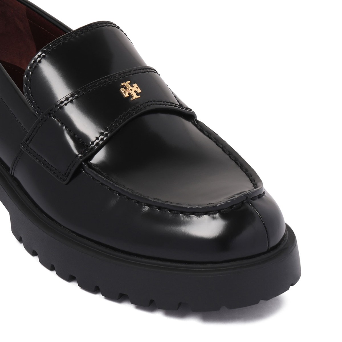 Tory Burch Black Classic Loafers.