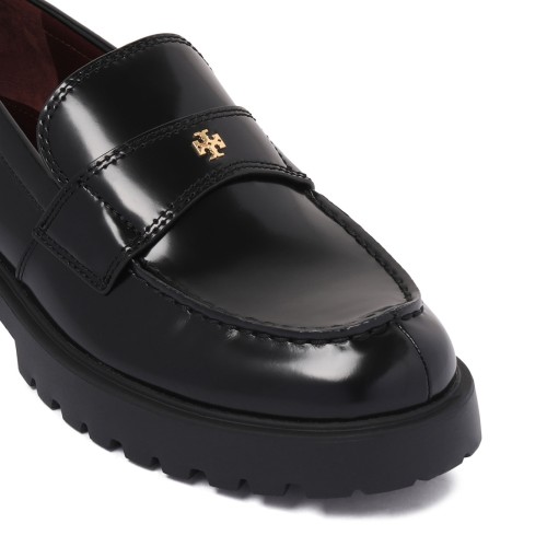 Tory Burch Black Classic Loafers.