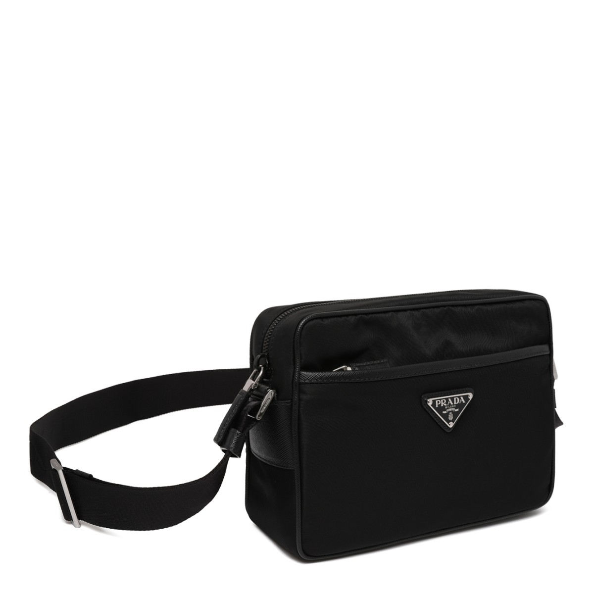 Prada Black Re-Nylon Crossbody Bag. 
