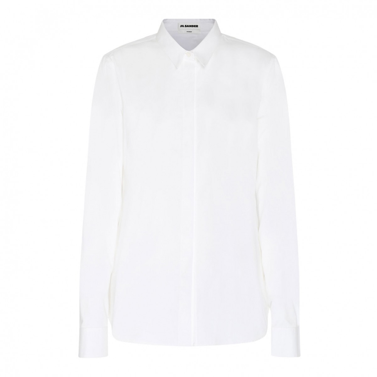 Jil Sander White Cotton Long-Sleeves Shirt. 