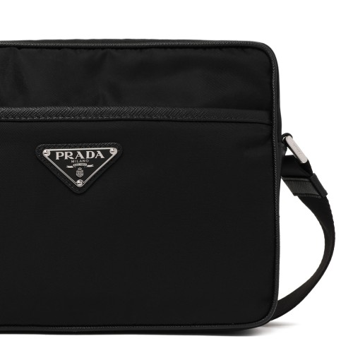 Prada Black Re-Nylon Crossbody Bag. 