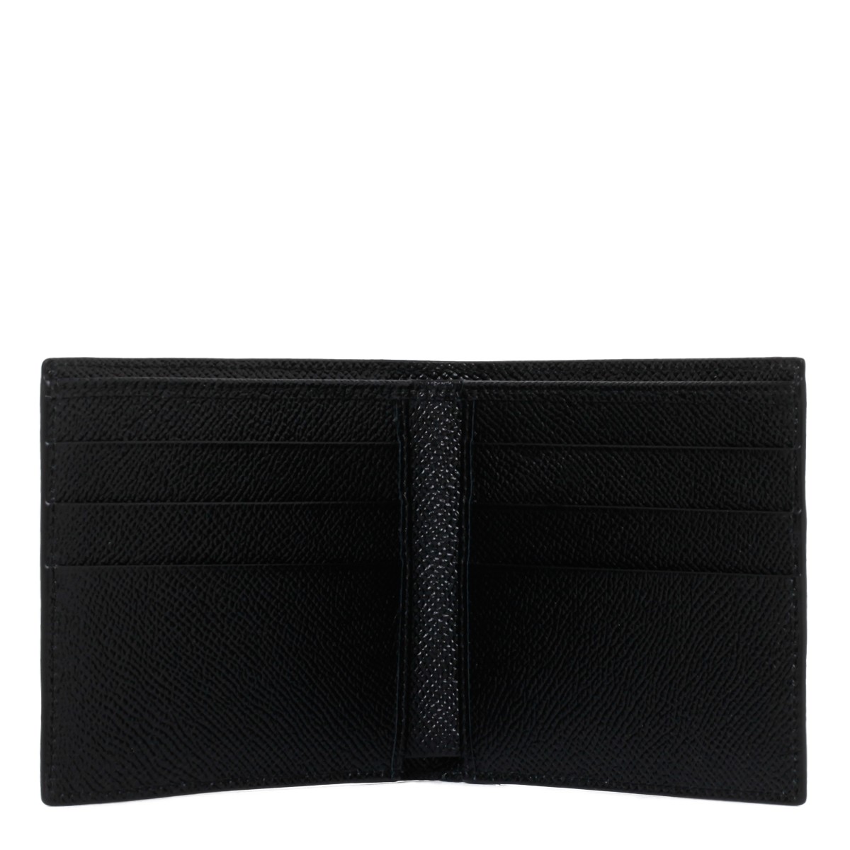 Dolce & Gabbana Black Leather Bi-Fold Wallet.