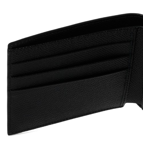 Dolce & Gabbana Black Leather Bi-Fold Wallet.