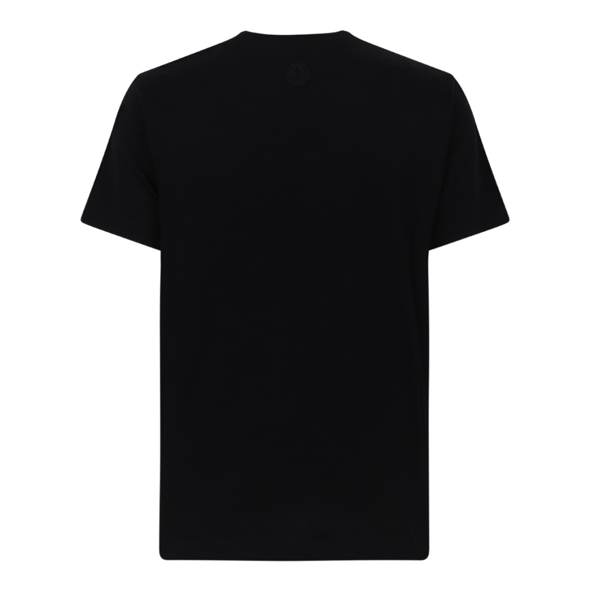Moncler Black Logo Cotton T-Shirt.