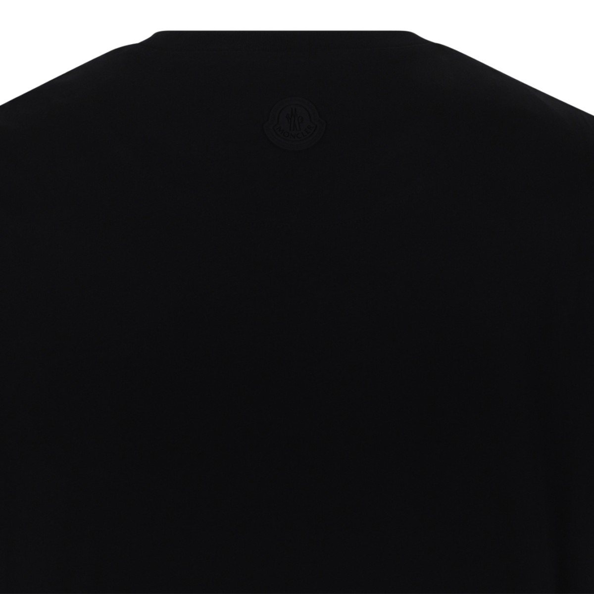 Moncler Black Logo Cotton T-Shirt.