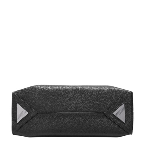 The Attico Black Leather Tote Bag.