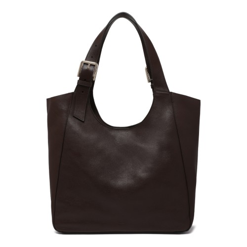Furla Brown Leather Tote Bag.