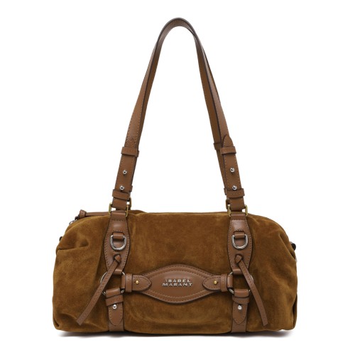 Isabel Marant Brown Suede Shoulder Bag.